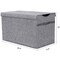 Kids Toy Box Chest - Extra Large Lightweight Collapsible Toy Storage Organizer Boxes Bins Baskets for Kids, Boys, Girls, Nursery Room, Playroom, Closet (Linen Gray)